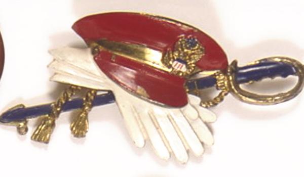 MacArthur Metal Pinback
