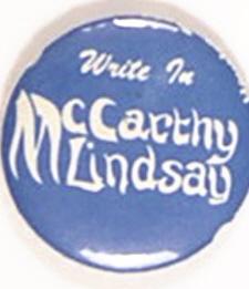 Write In McCarthy, Lindsay