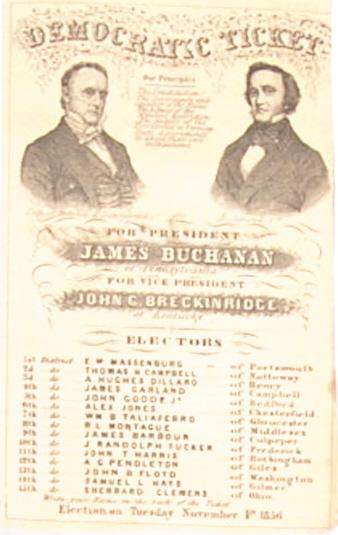 Buchanan-Breckinridge Ballot