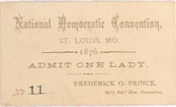 Tilden Democratic Convention Ticket