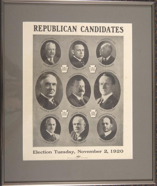Harding Pennsylvania Coattail Poster