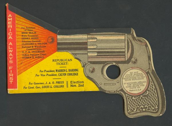 Harding Minnesota Coattail Popgun