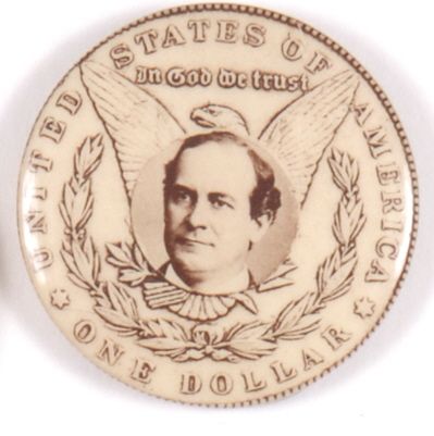Bryan Silver Dollar Pin