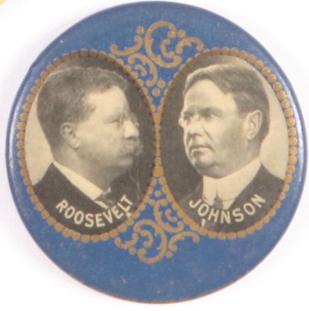 Roosevelt-Johnson Large 1912 Jugate
