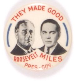 Roosevelt-Miles New Mexico Coattail