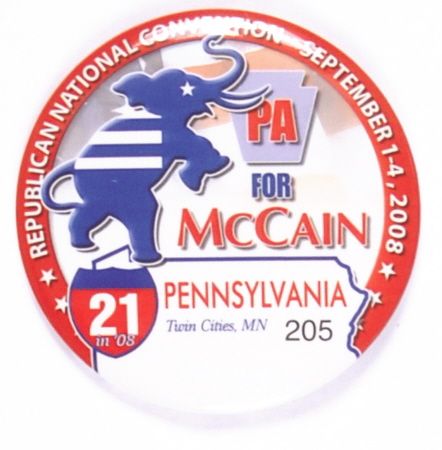 McCain 21 in 08 Pennsylvania