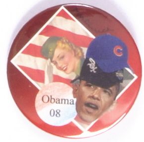 Obama Cubs White Sox by David Russell