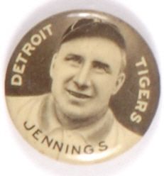Jennings, Tigers Baseball Pin