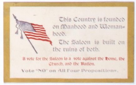 Anti Saloon Postcard