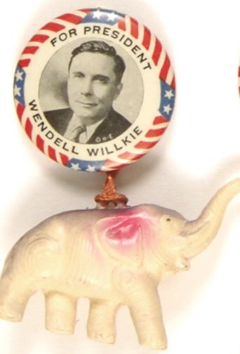 Willkie with Plastic Elephant