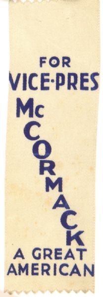 McCormack for Vice President
