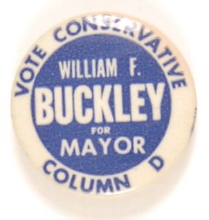 William Buckley for Mayor, New York City