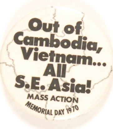 Out of S.E. Asia Mass Rally Pin