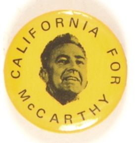 California for McCarthy