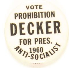 Decker 1960 Anti Socialist