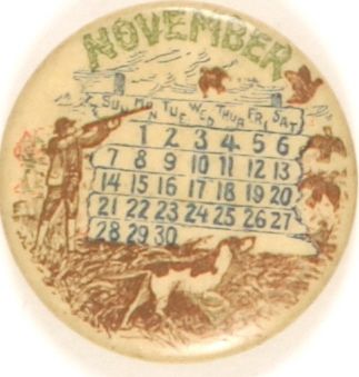 November Hunting Pin