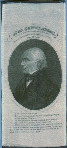 John Quincy Adams Rare Ribbon