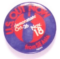 Anti War NPAC Protest Pin