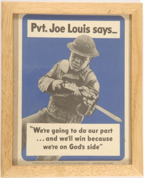 Pvt. Joe Louis World War II Poster