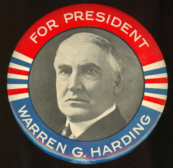 Rare Warren Harding 6 Inch Celluloid