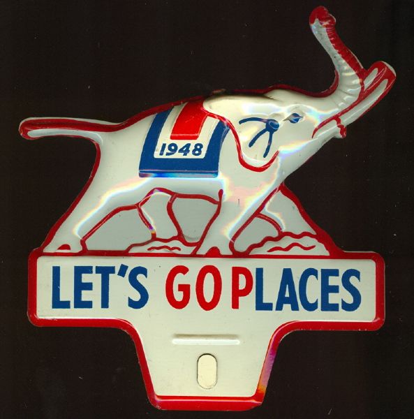 Dewey Lets GOPlaces 1948 License