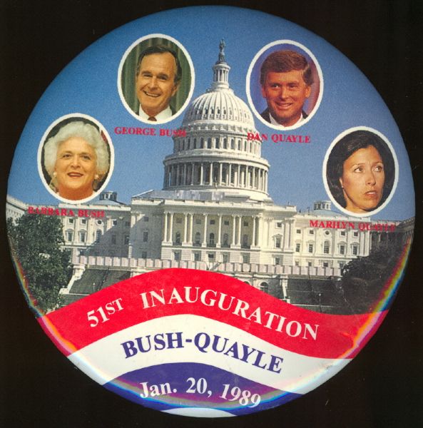 Bushes and Quayles 6 Inch Celluloid
