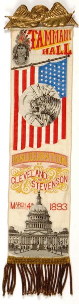 Tammany Hall Cleveland-Stevenson Ribbon
