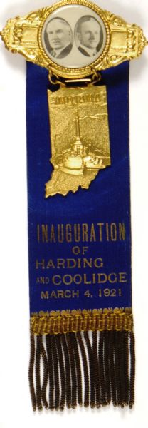 Harding-Coolidge Indiana Inaugural Item
