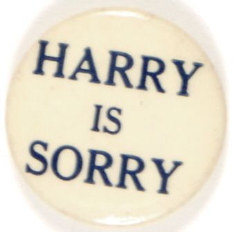 Harry is Sorry