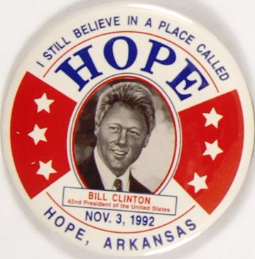 Clinton Believe in a Place Called Hope