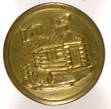 Harrison Brass Clothing Button