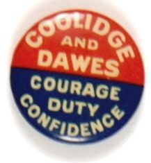 Coolidge Courage Duty Confidence