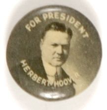 Hoover for President Scarce Celluloid