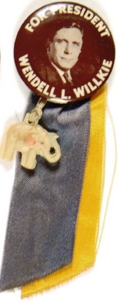 Willkie Elephant and Ribbon