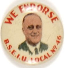FDR BSEIU Labor Pin