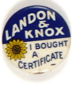 Landon and Knox Certificate