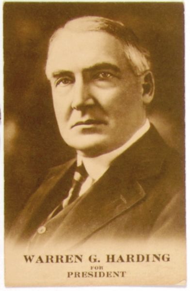 Warren Harding Postcard