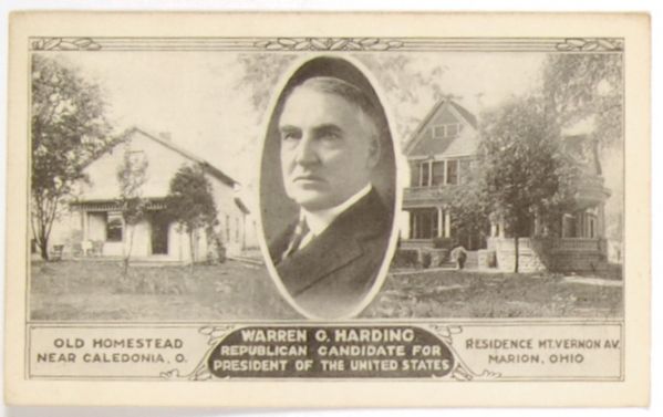Harding Ohio Homes Postcard