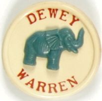 Dewey Plastic Elephant Pin