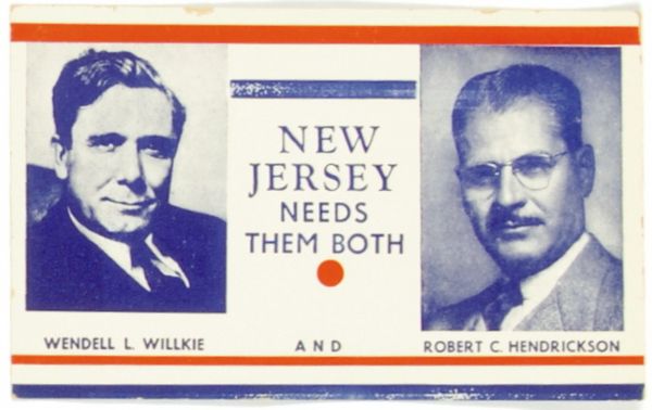 Willkie New Jersey Postcard