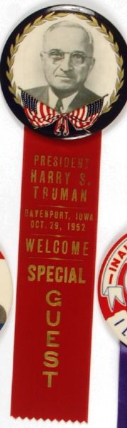 Truman Pin with Iowa Ribbon