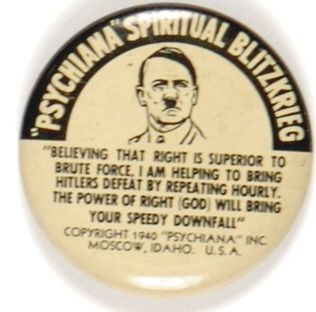 Psychiana Anti Hitler Pin