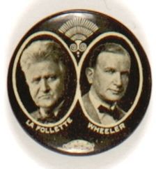 LaFollette, Wheeler Rare Jugate