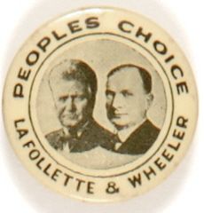 LaFollette Wheeler 1924 Jugate