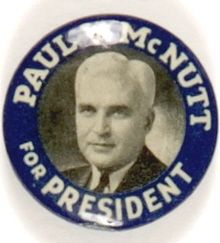 McNutt for President, Indiana 