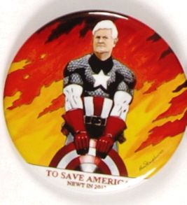 Gingrich Captain American by Brian Campbell