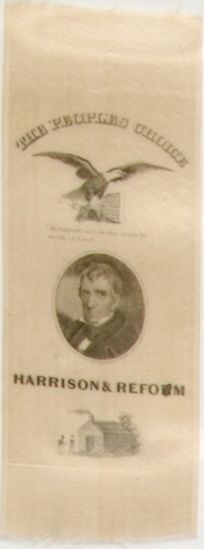 William Henry Harrison Noblest Work of God Ribbon