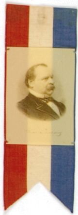 Cleveland Ribbon with Celluloid Portrait