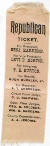 Harrison 1888 Ribbon