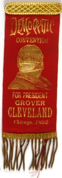 Cleveland 1892 Convention Red Ribbon